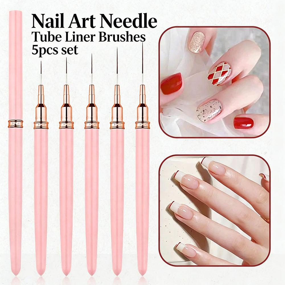 Nail Art Brush Set - Набор из 5 кистей для нейл-арта: