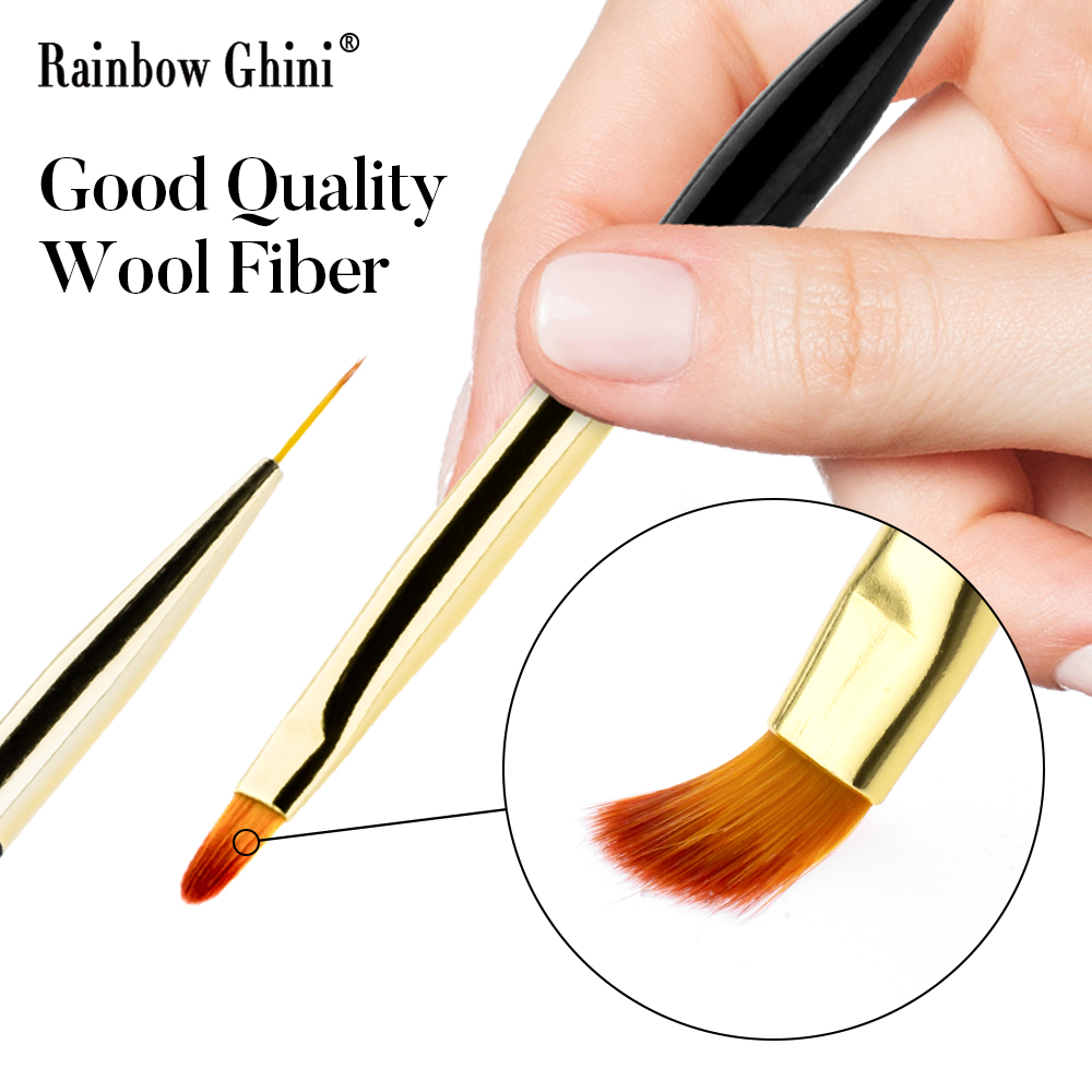 Nail Art Brush Set - Набор кистей для нейл-арта Rainbow Ghini,