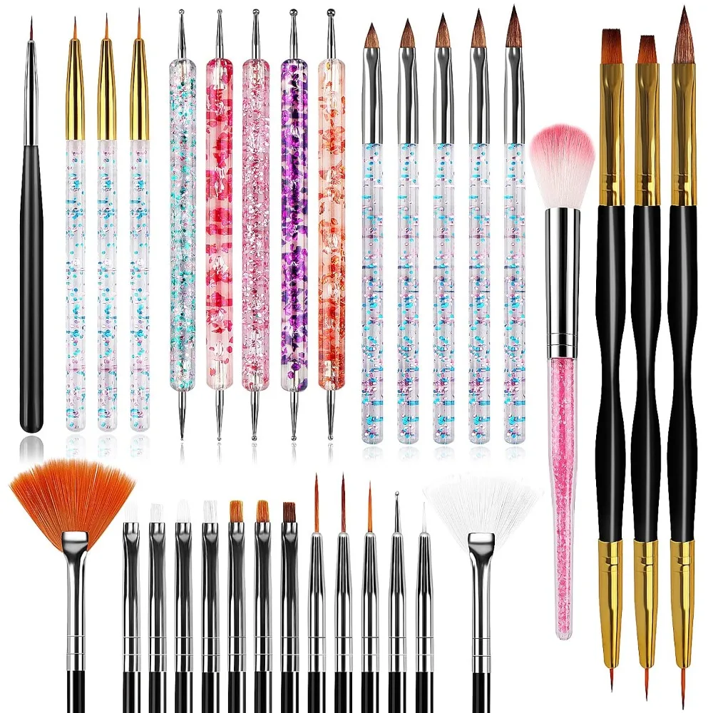 Nail Art Brush Set - Набор из 32 кистей для нейл-арта,