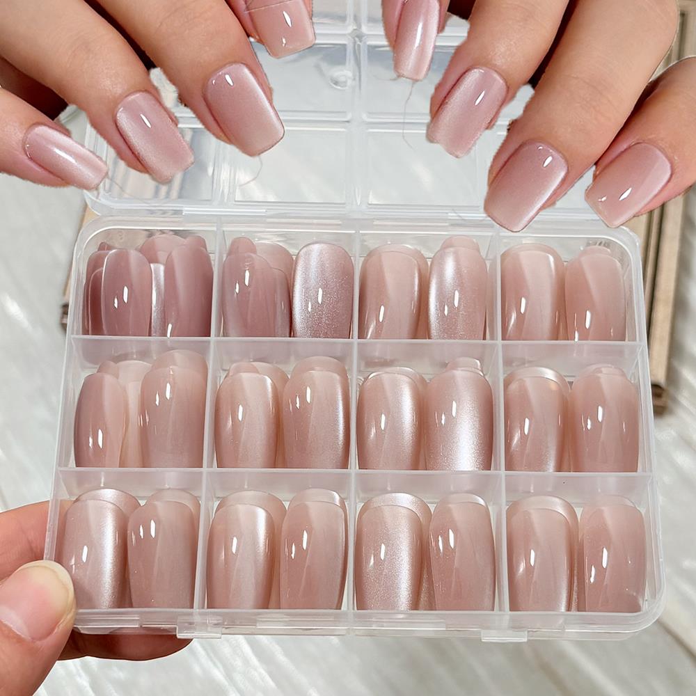 Nail Art Wedding - 144 шт./упак. накладные ногти цвета нюд-розовый