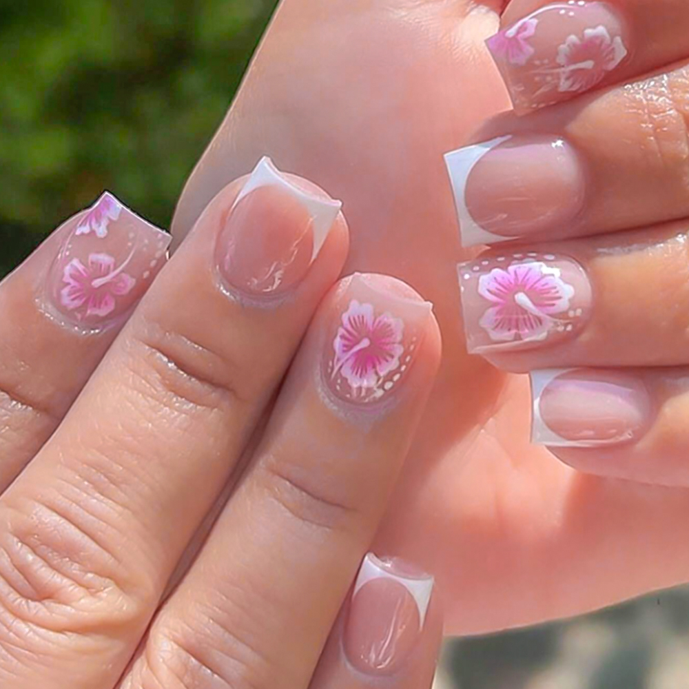 Nail Art Wedding - 24 шт., накладные ногти с французским