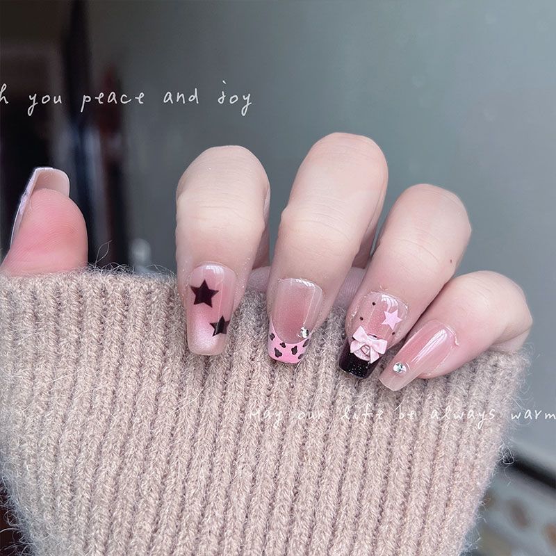10 шт. коротких квадратных нак – обзор и цена Nail Art Leopard