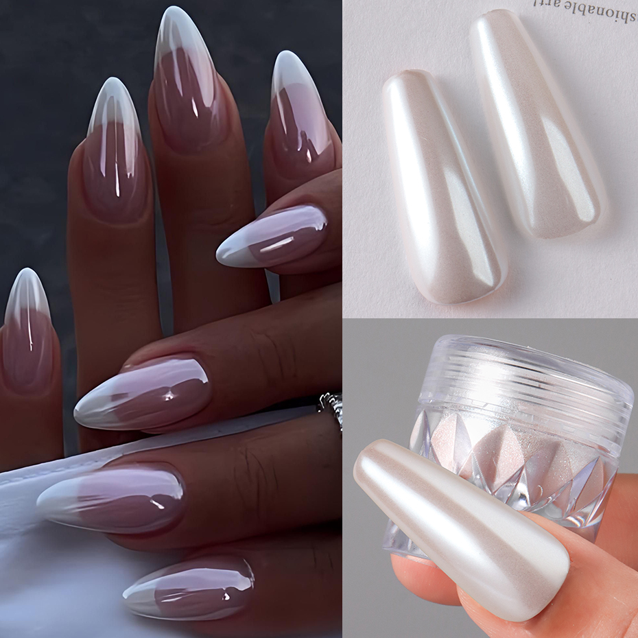 1 коробка белой хромированной  – обзор и цена Dip Powder Nail