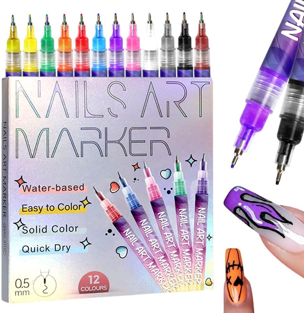 Набор ручек для дизайна ногтей – обзор и цена Nail Art Brush Set