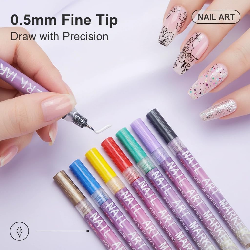 Набор ручек для дизайна ногтей – обзор и цена Nail Art Brush Set
