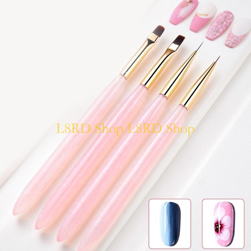 L8RD 4 шт. Набор кистей для ди – обзор и цена Nail Art Brush Set