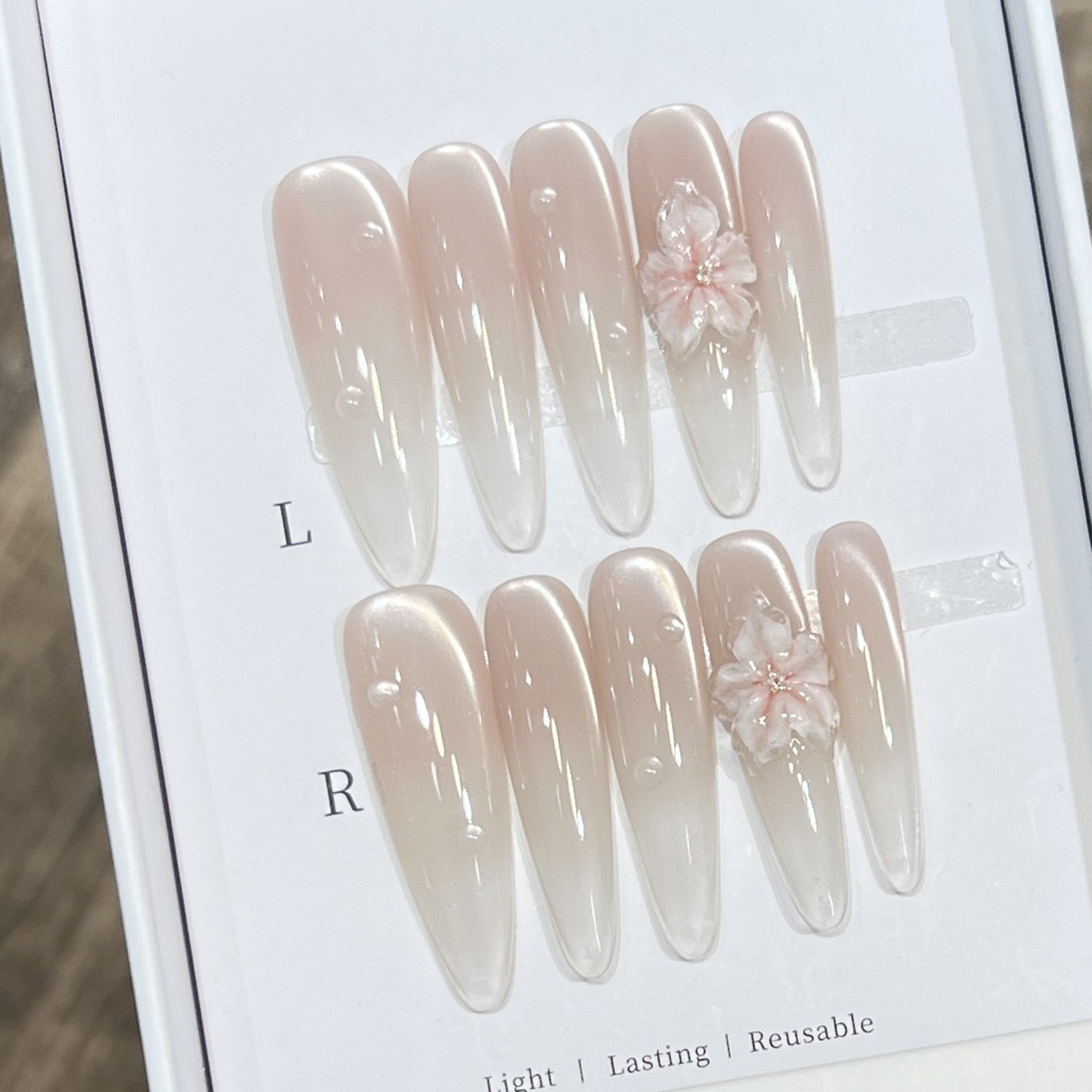 10 шт., длинные миндалевидные  – обзор и цена Nail Art Wedding
