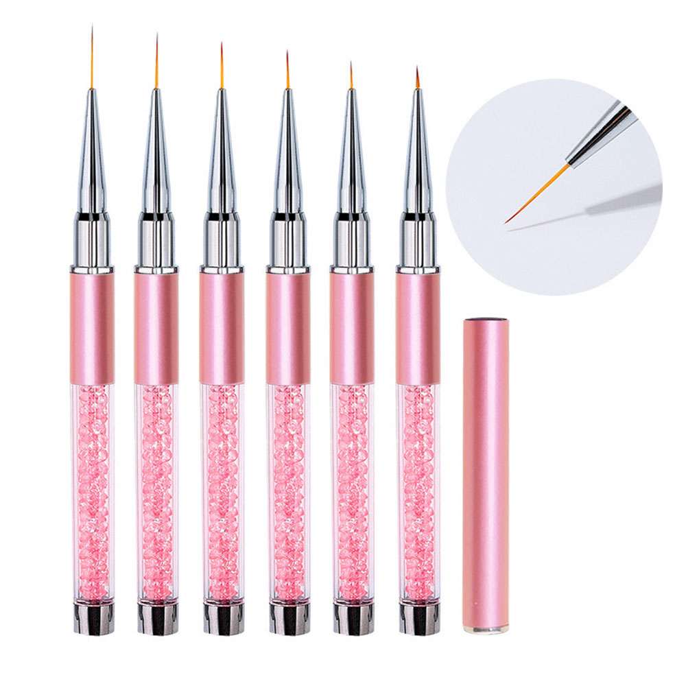 Набор из 6 акриловых кистей дл – обзор и цена Nail Art Brush Set