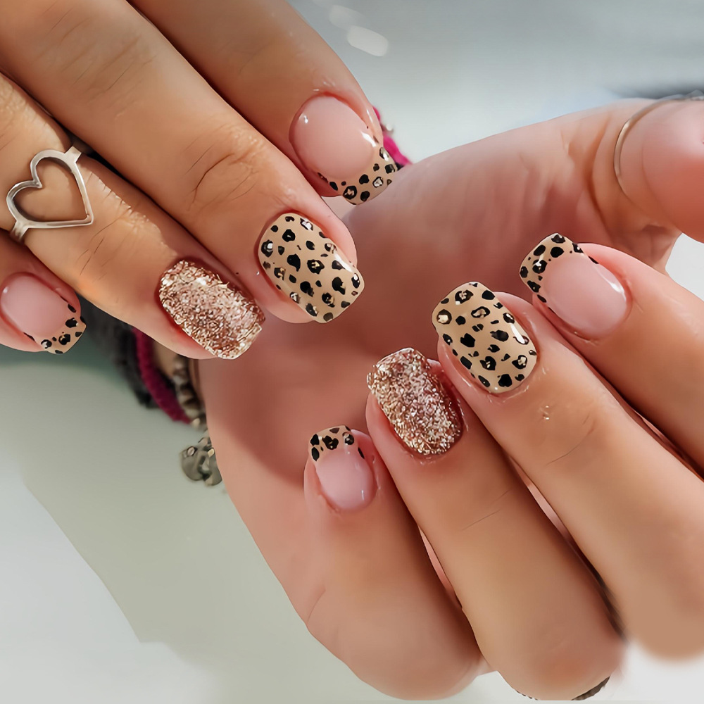 Короткие длинные накладные ног – обзор и цена Nail Art Leopard
