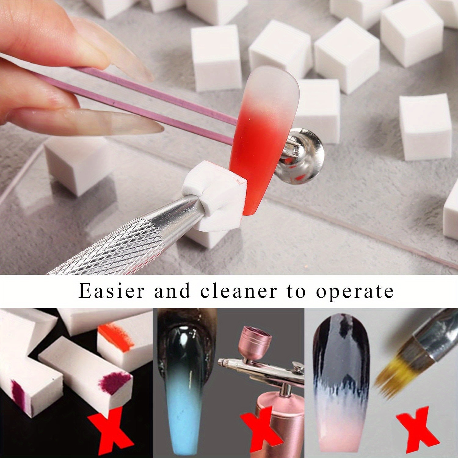 1/50/100 шт. квадратный набор  – обзор и цена Nail Art Brush Set