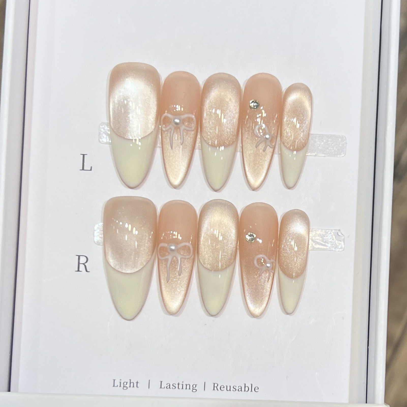 10 шт., миндалевидные глянцевы – обзор и цена Nail Art Wedding