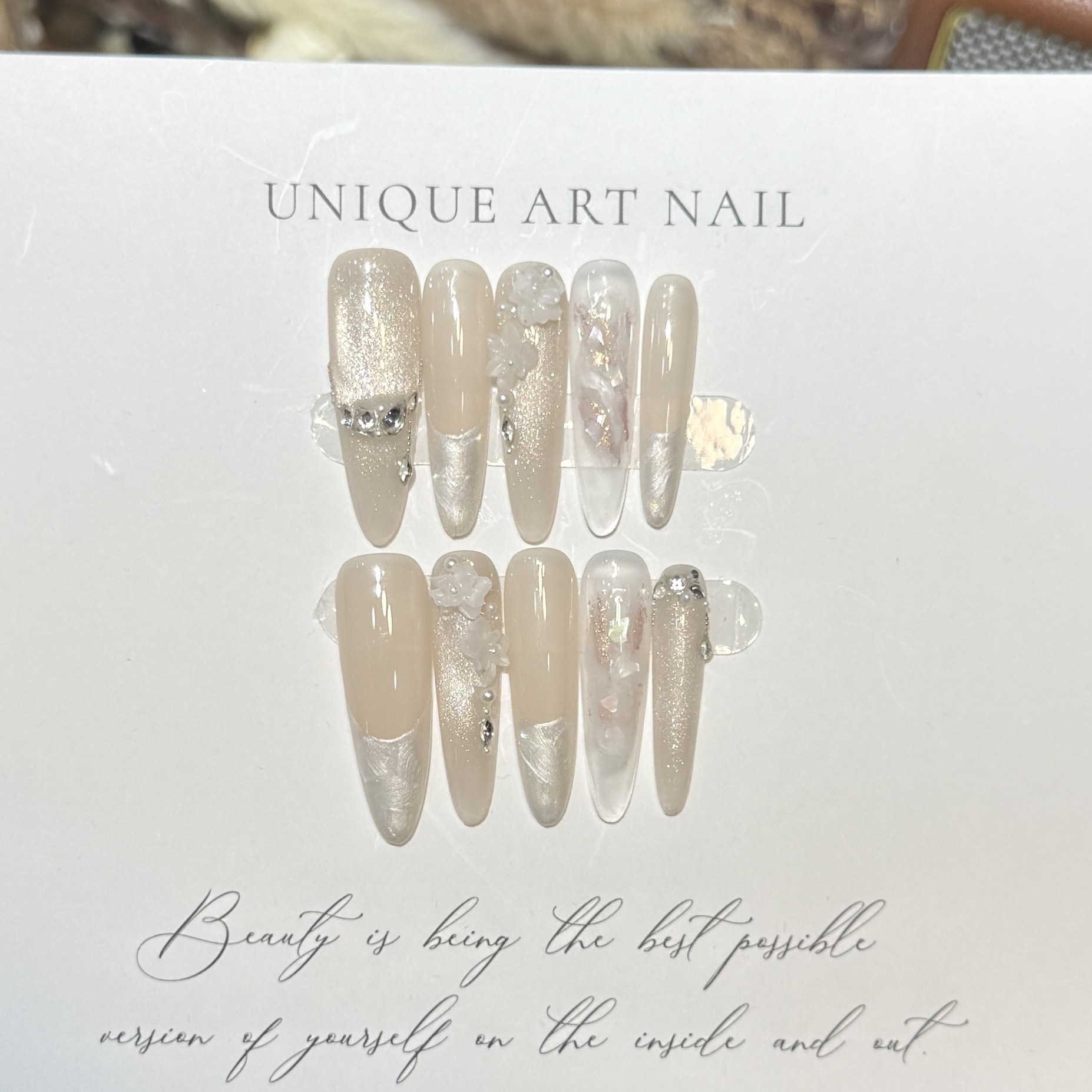 Press On Nails 10 шт. фиолетов – обзор и цена Nail Art Wedding