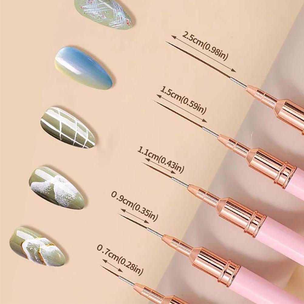 Набор из 5 профессиональных ки – обзор и цена Nail Art Brush Set