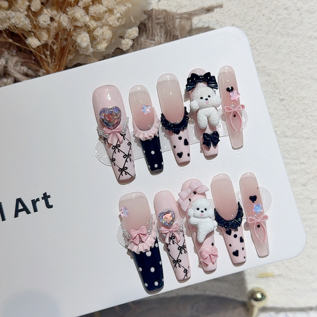 10 шт., черные кружевные балет – обзор и цена Nail Art Wedding