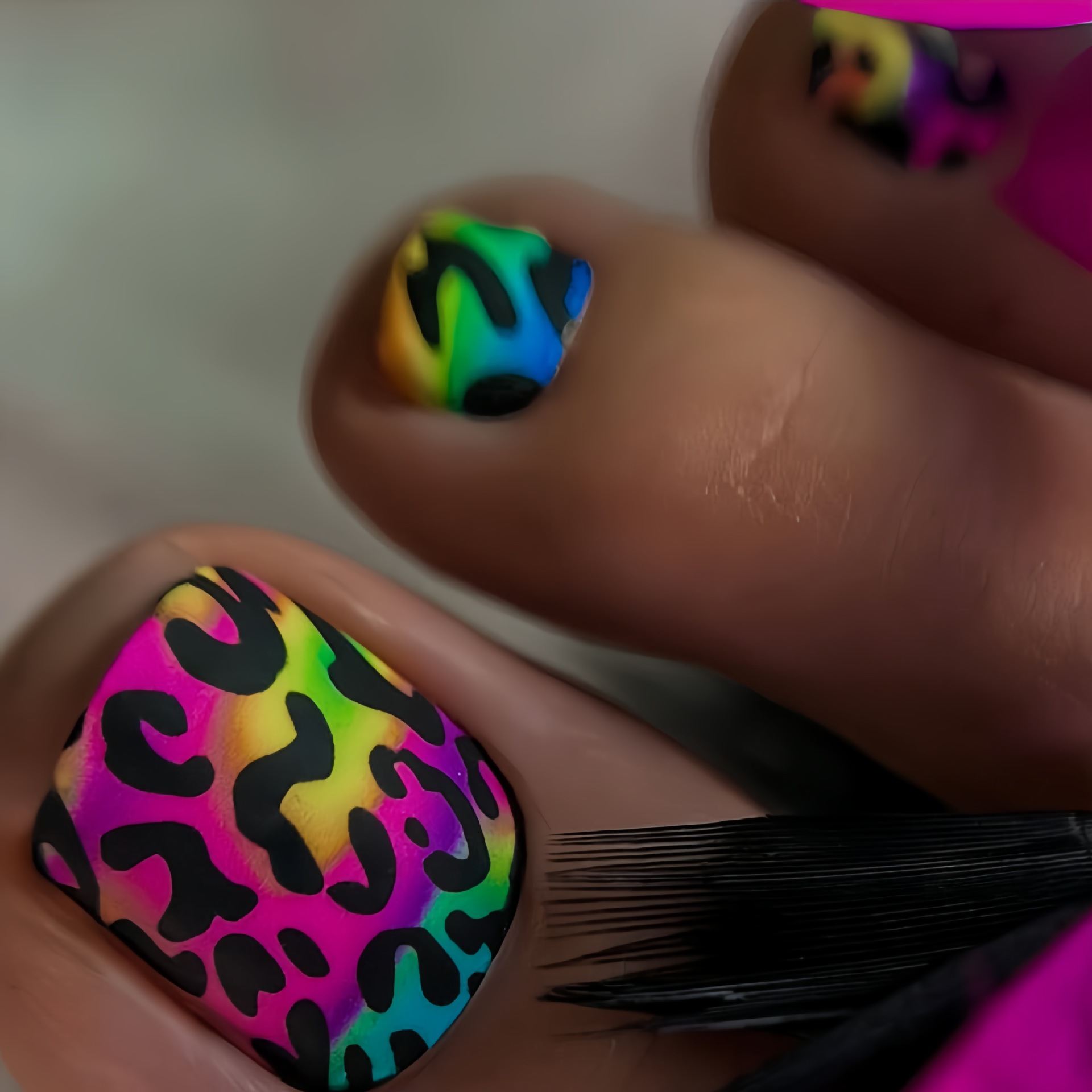 24 шт. y2k Press on Nails Swee – обзор и цена Nail Art Leopard