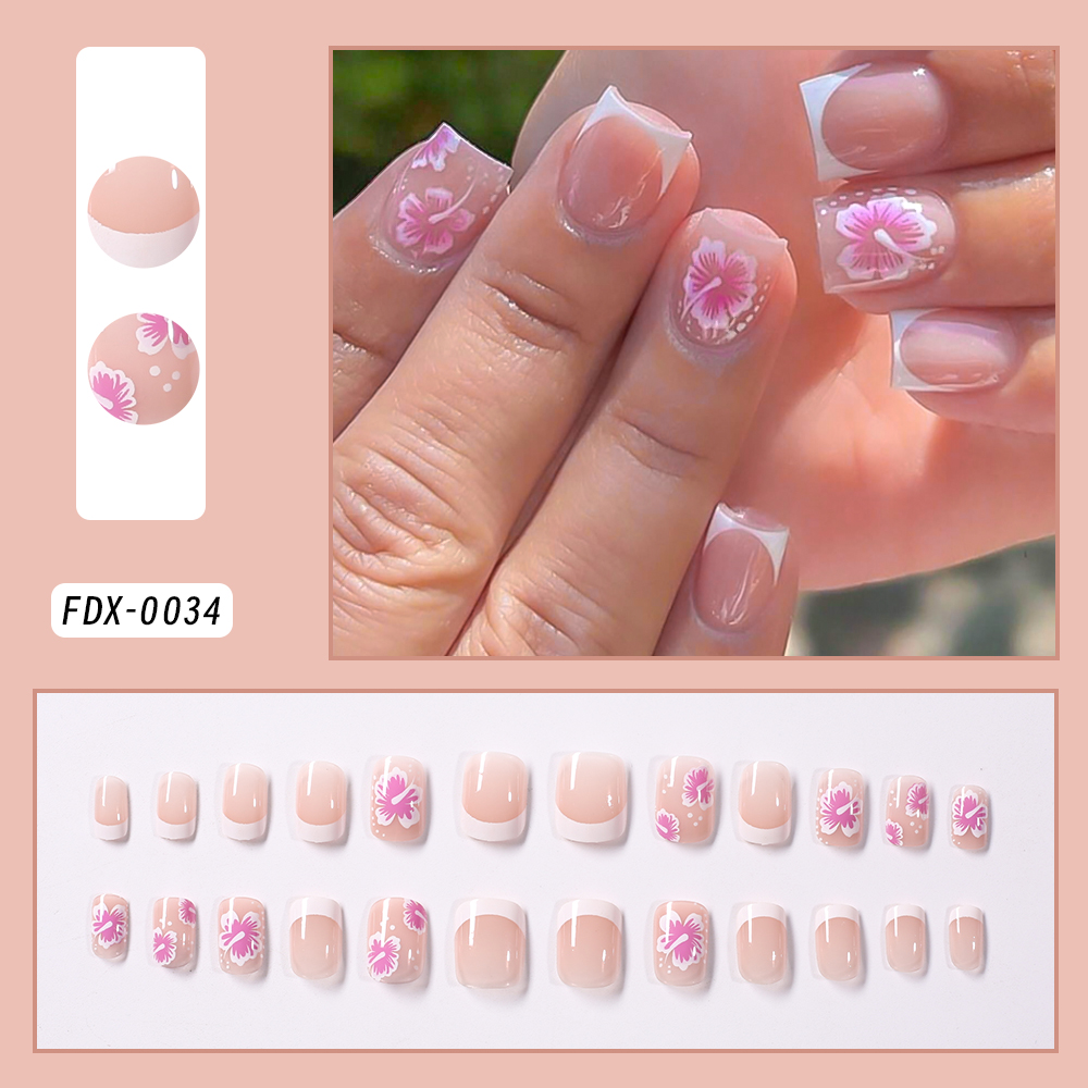 24 шт., накладные ногти с фран – обзор и цена Nail Art Wedding