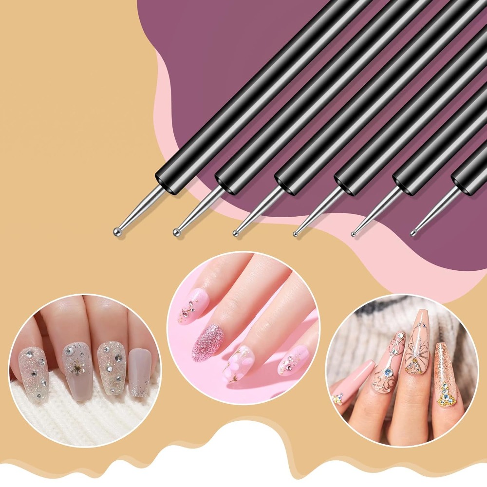 Набор из 6 двусторонних инстру – обзор и цена Nail Art Brush Set