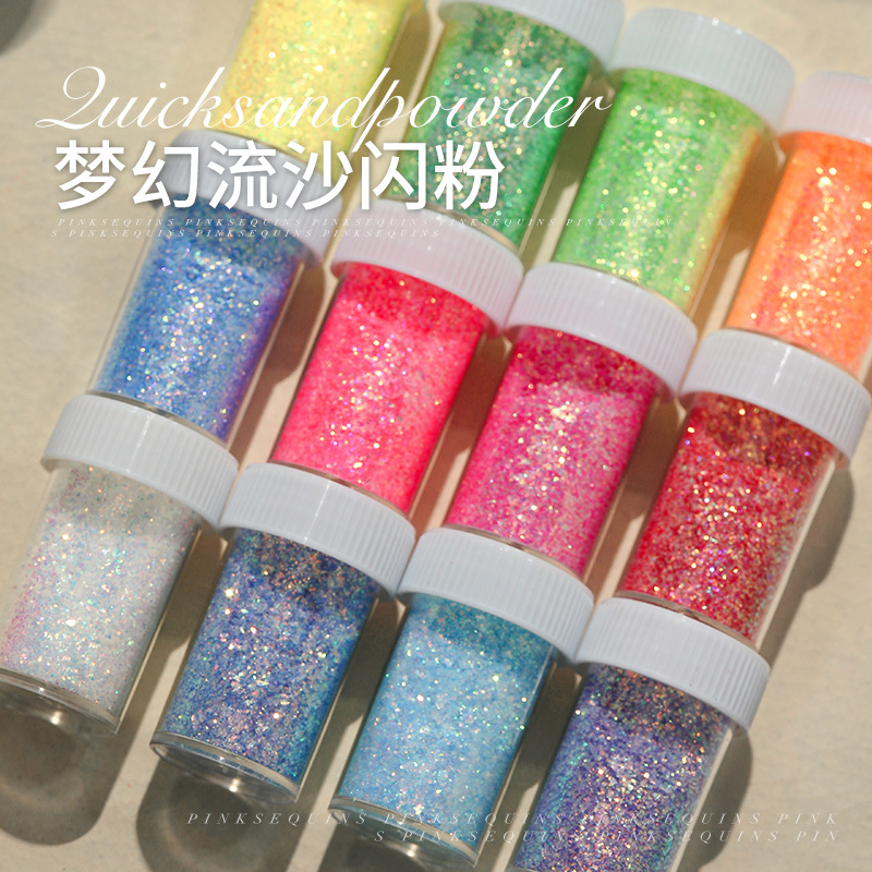Радужный Блестящий Порошок для – обзор и цена Dip Powder Nail