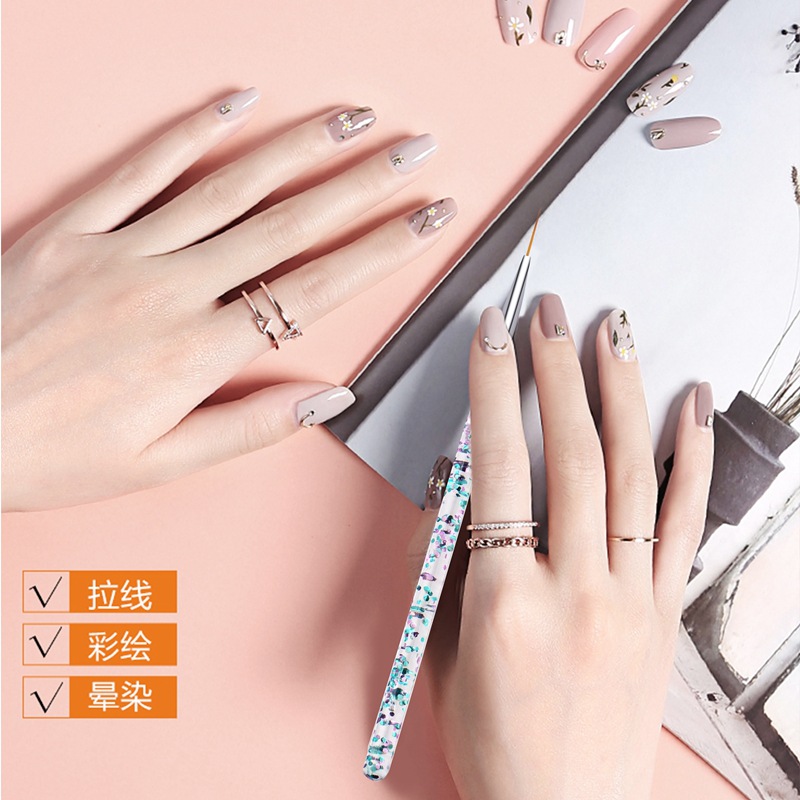 Набор из 3 прозрачных кистей д – обзор и цена Nail Art Brush Set