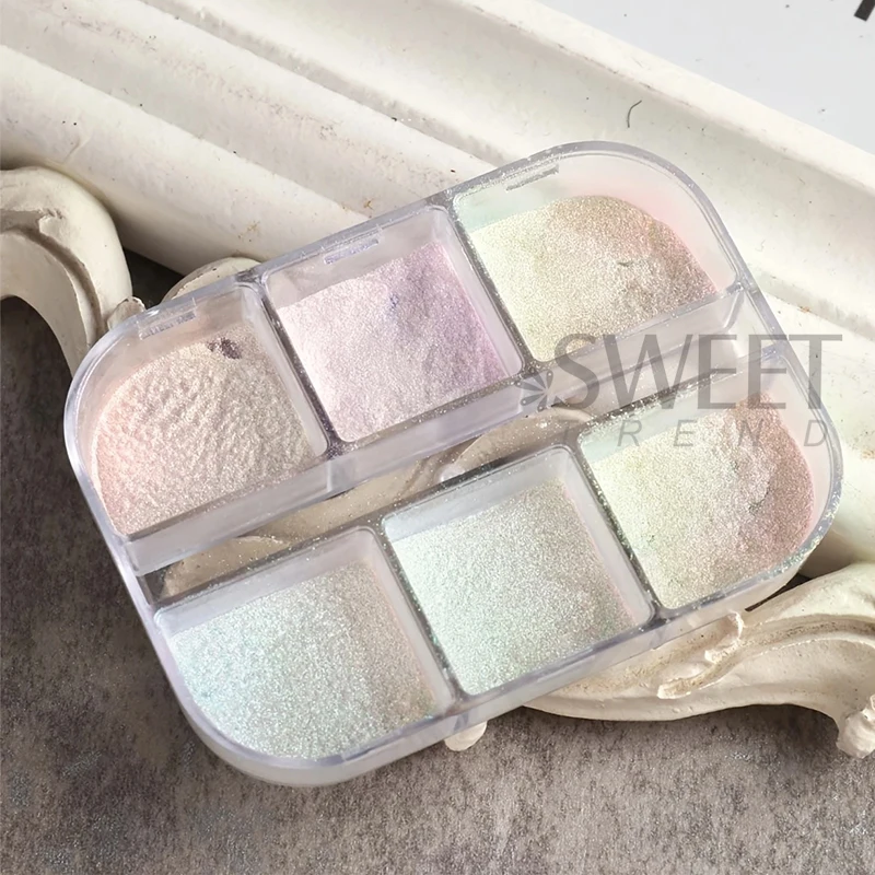 6 сеток Aurora, зеркальный пор – обзор и цена Dip Powder Nail