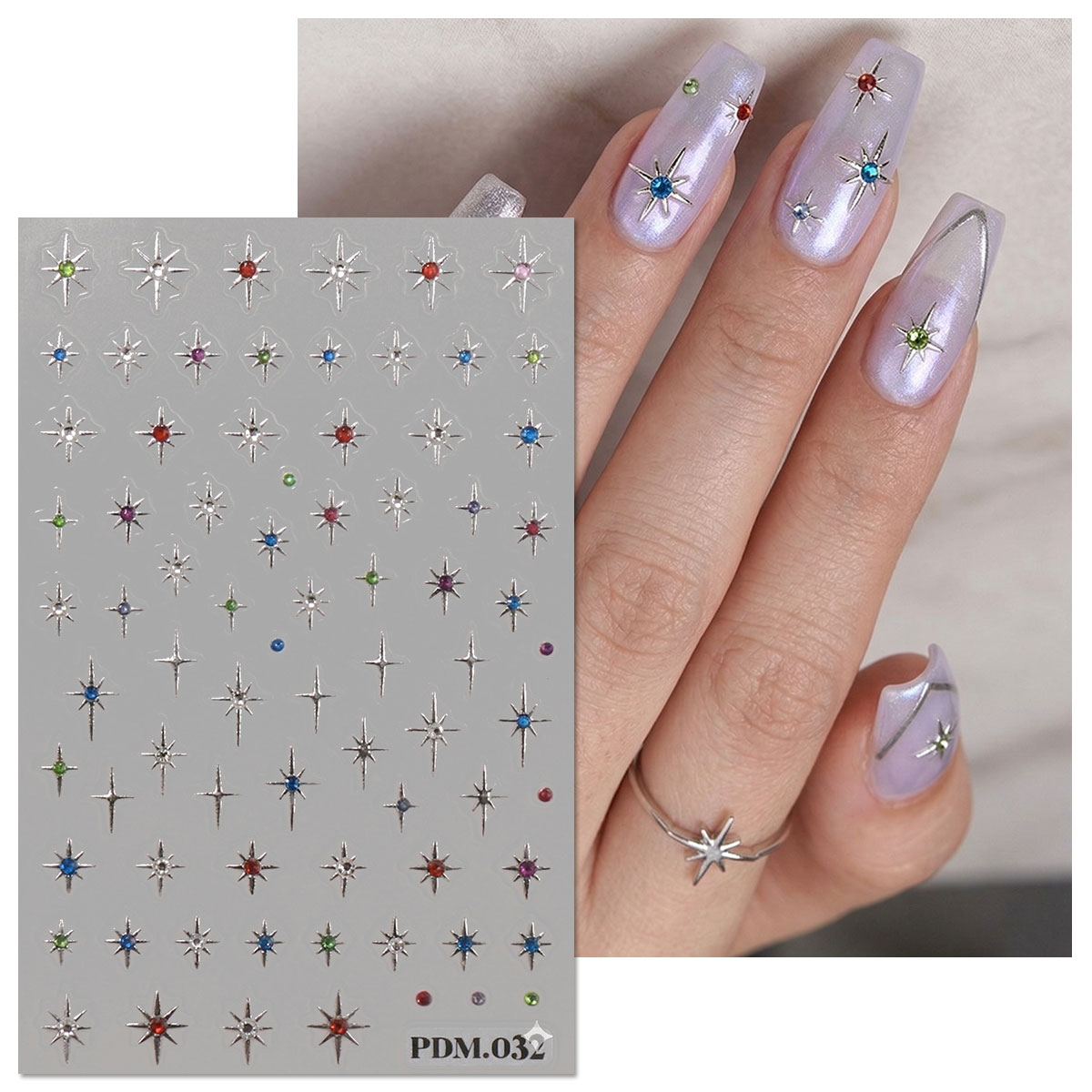 Наклейки для ногтей Gold Silve – обзор и цена Nail Art Ramadan