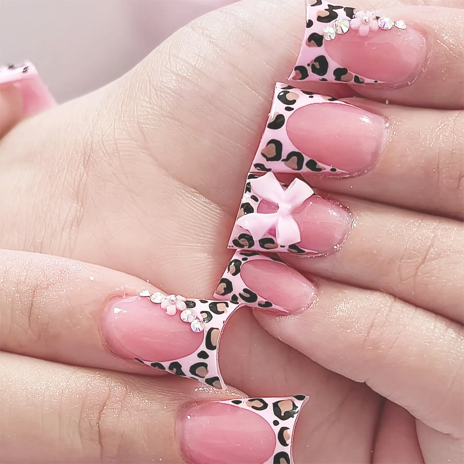 24 шт. коротких накладных ногт – обзор и цена Nail Art Leopard